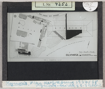 Vorschaubild Olympia: Plan der Grabung 1937/38 